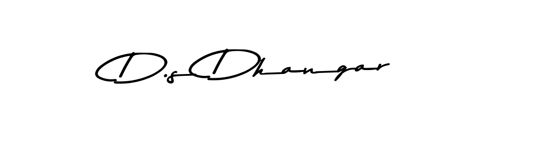 How to make D.s Dhangar signature? Asem Kandis PERSONAL USE is a professional autograph style. Create handwritten signature for D.s Dhangar name. D.s Dhangar signature style 9 images and pictures png