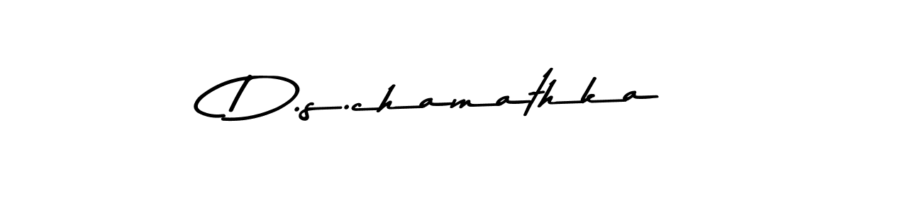 Also You can easily find your signature by using the search form. We will create D.s.chamathka name handwritten signature images for you free of cost using Asem Kandis PERSONAL USE sign style. D.s.chamathka signature style 9 images and pictures png