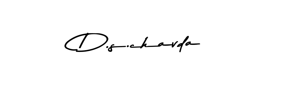 The best way (Asem Kandis PERSONAL USE) to make a short signature is to pick only two or three words in your name. The name D.s.chavda include a total of six letters. For converting this name. D.s.chavda signature style 9 images and pictures png