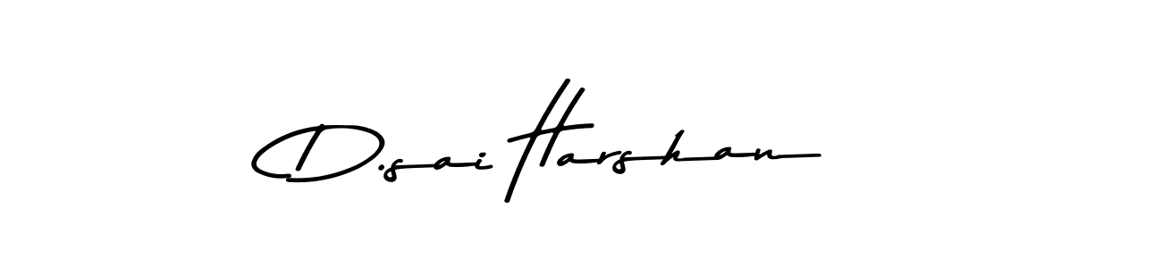 Design your own signature with our free online signature maker. With this signature software, you can create a handwritten (Asem Kandis PERSONAL USE) signature for name D.sai Harshan. D.sai Harshan signature style 9 images and pictures png