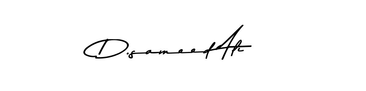 The best way (Asem Kandis PERSONAL USE) to make a short signature is to pick only two or three words in your name. The name D.sameed Ali include a total of six letters. For converting this name. D.sameed Ali signature style 9 images and pictures png