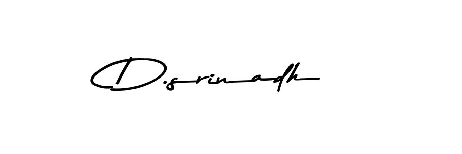 Design your own signature with our free online signature maker. With this signature software, you can create a handwritten (Asem Kandis PERSONAL USE) signature for name D.srinadh. D.srinadh signature style 9 images and pictures png