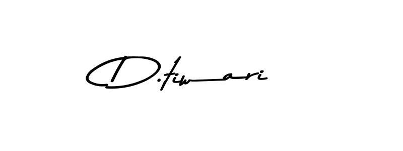 Make a beautiful signature design for name D.tiwari. With this signature (Asem Kandis PERSONAL USE) style, you can create a handwritten signature for free. D.tiwari signature style 9 images and pictures png