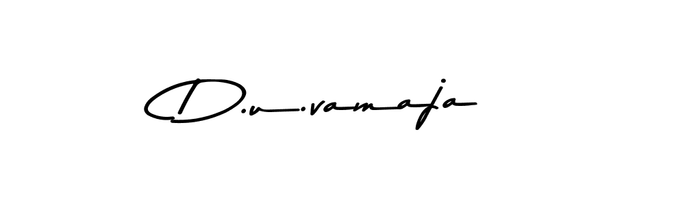 Asem Kandis PERSONAL USE is a professional signature style that is perfect for those who want to add a touch of class to their signature. It is also a great choice for those who want to make their signature more unique. Get D.u.vamaja name to fancy signature for free. D.u.vamaja signature style 9 images and pictures png
