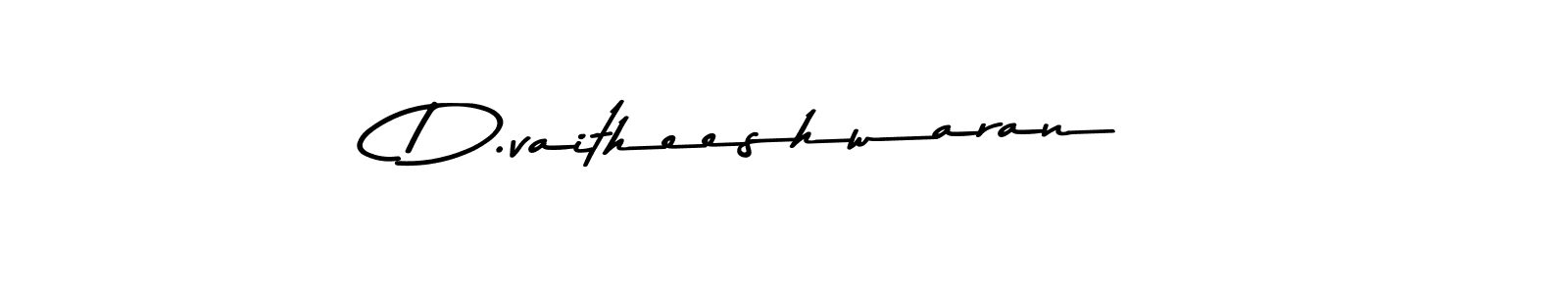 How to make D.vaitheeshwaran name signature. Use Asem Kandis PERSONAL USE style for creating short signs online. This is the latest handwritten sign. D.vaitheeshwaran signature style 9 images and pictures png
