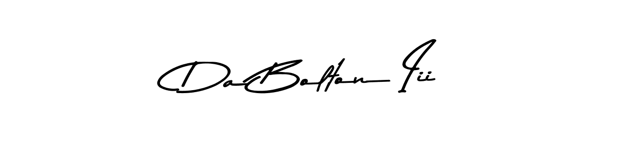 Design your own signature with our free online signature maker. With this signature software, you can create a handwritten (Asem Kandis PERSONAL USE) signature for name Da Bolton Iii. Da Bolton Iii signature style 9 images and pictures png