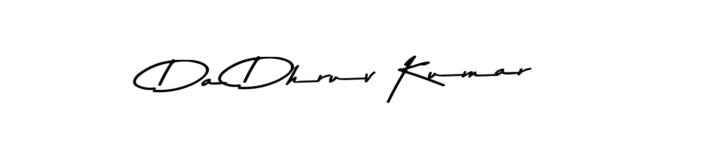 if you are searching for the best signature style for your name Da Dhruv Kumar. so please give up your signature search. here we have designed multiple signature styles  using Asem Kandis PERSONAL USE. Da Dhruv Kumar signature style 9 images and pictures png