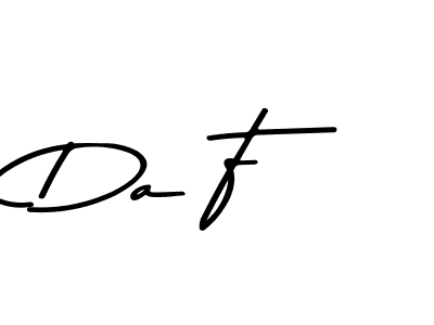 Use a signature maker to create a handwritten signature online. With this signature software, you can design (Asem Kandis PERSONAL USE) your own signature for name Da F. Da F signature style 9 images and pictures png