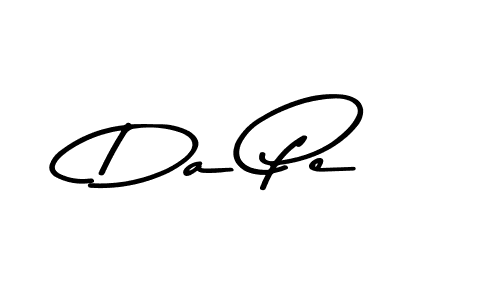 How to make Da Pe name signature. Use Asem Kandis PERSONAL USE style for creating short signs online. This is the latest handwritten sign. Da Pe signature style 9 images and pictures png