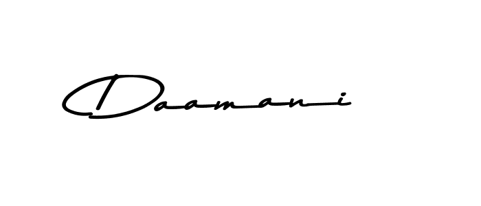 Make a beautiful signature design for name Daamani. With this signature (Asem Kandis PERSONAL USE) style, you can create a handwritten signature for free. Daamani signature style 9 images and pictures png