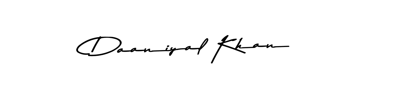 Create a beautiful signature design for name Daaniyal Khan. With this signature (Asem Kandis PERSONAL USE) fonts, you can make a handwritten signature for free. Daaniyal Khan signature style 9 images and pictures png