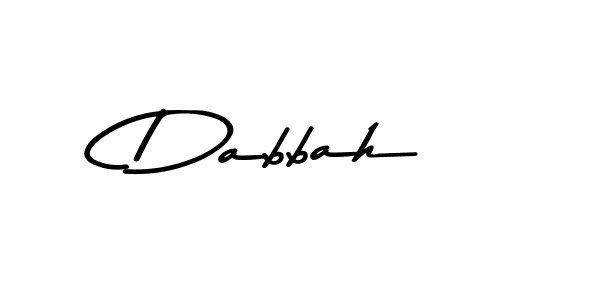Make a beautiful signature design for name Dabbah. With this signature (Asem Kandis PERSONAL USE) style, you can create a handwritten signature for free. Dabbah signature style 9 images and pictures png