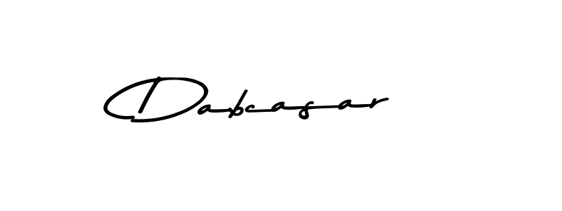 How to make Dabcasar name signature. Use Asem Kandis PERSONAL USE style for creating short signs online. This is the latest handwritten sign. Dabcasar signature style 9 images and pictures png