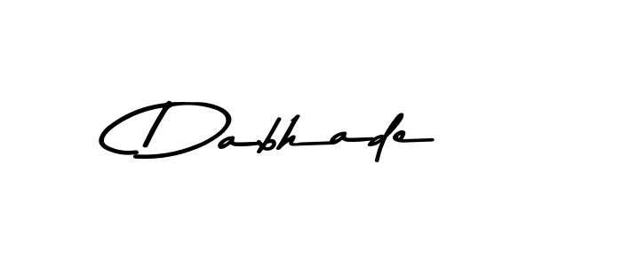 Dabhade stylish signature style. Best Handwritten Sign (Asem Kandis PERSONAL USE) for my name. Handwritten Signature Collection Ideas for my name Dabhade. Dabhade signature style 9 images and pictures png