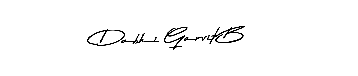 Design your own signature with our free online signature maker. With this signature software, you can create a handwritten (Asem Kandis PERSONAL USE) signature for name Dabhi Garvit B. Dabhi Garvit B signature style 9 images and pictures png