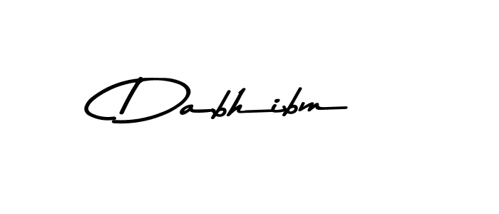 Make a beautiful signature design for name Dabhibm. With this signature (Asem Kandis PERSONAL USE) style, you can create a handwritten signature for free. Dabhibm signature style 9 images and pictures png