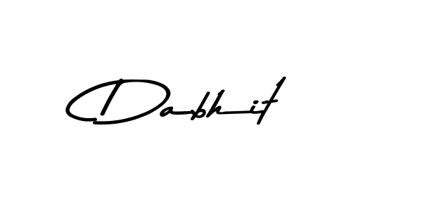 Design your own signature with our free online signature maker. With this signature software, you can create a handwritten (Asem Kandis PERSONAL USE) signature for name Dabhit. Dabhit signature style 9 images and pictures png