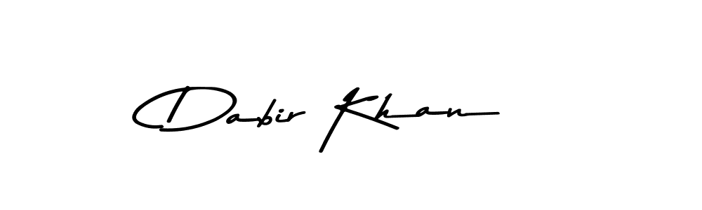 Design your own signature with our free online signature maker. With this signature software, you can create a handwritten (Asem Kandis PERSONAL USE) signature for name Dabir Khan. Dabir Khan signature style 9 images and pictures png