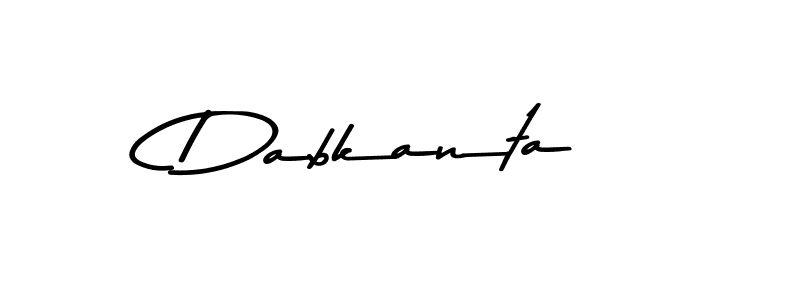 How to make Dabkanta signature? Asem Kandis PERSONAL USE is a professional autograph style. Create handwritten signature for Dabkanta name. Dabkanta signature style 9 images and pictures png