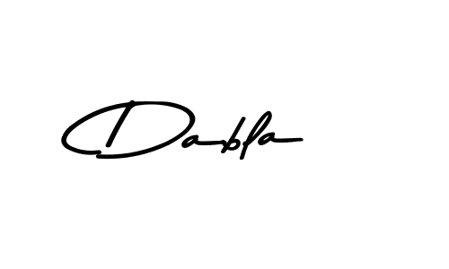 Design your own signature with our free online signature maker. With this signature software, you can create a handwritten (Asem Kandis PERSONAL USE) signature for name Dabla. Dabla signature style 9 images and pictures png
