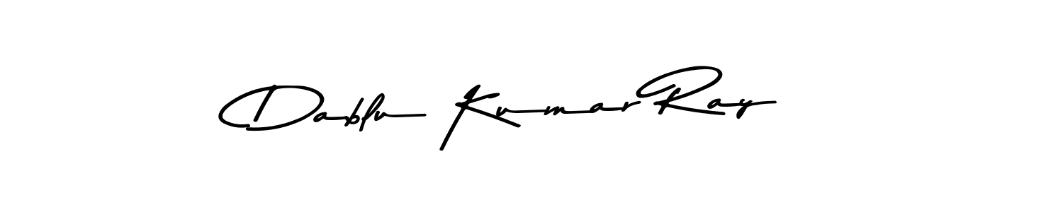 Design your own signature with our free online signature maker. With this signature software, you can create a handwritten (Asem Kandis PERSONAL USE) signature for name Dablu Kumar Ray. Dablu Kumar Ray signature style 9 images and pictures png