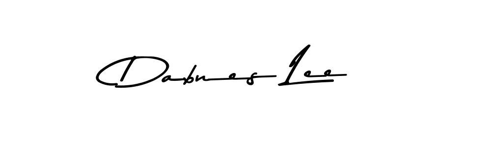 Design your own signature with our free online signature maker. With this signature software, you can create a handwritten (Asem Kandis PERSONAL USE) signature for name Dabnes Lee. Dabnes Lee signature style 9 images and pictures png