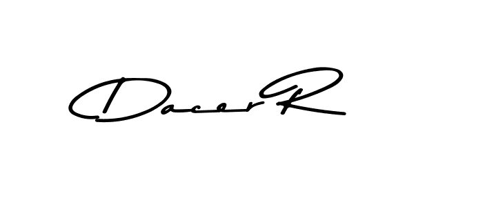 Also You can easily find your signature by using the search form. We will create Dacer R name handwritten signature images for you free of cost using Asem Kandis PERSONAL USE sign style. Dacer R signature style 9 images and pictures png