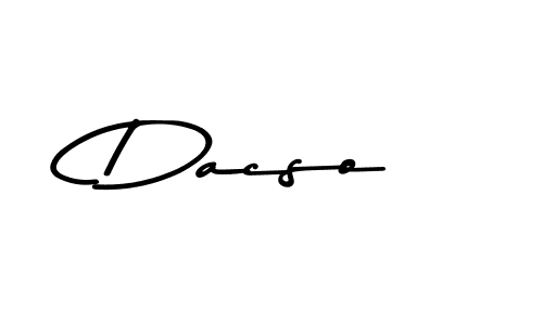 Make a beautiful signature design for name Dacso. Use this online signature maker to create a handwritten signature for free. Dacso signature style 9 images and pictures png