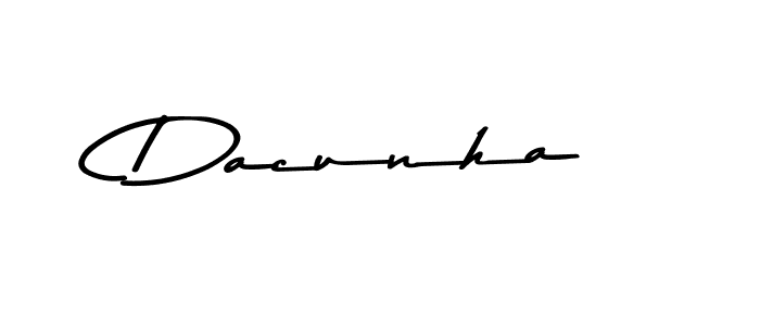 if you are searching for the best signature style for your name Dacunha. so please give up your signature search. here we have designed multiple signature styles  using Asem Kandis PERSONAL USE. Dacunha signature style 9 images and pictures png