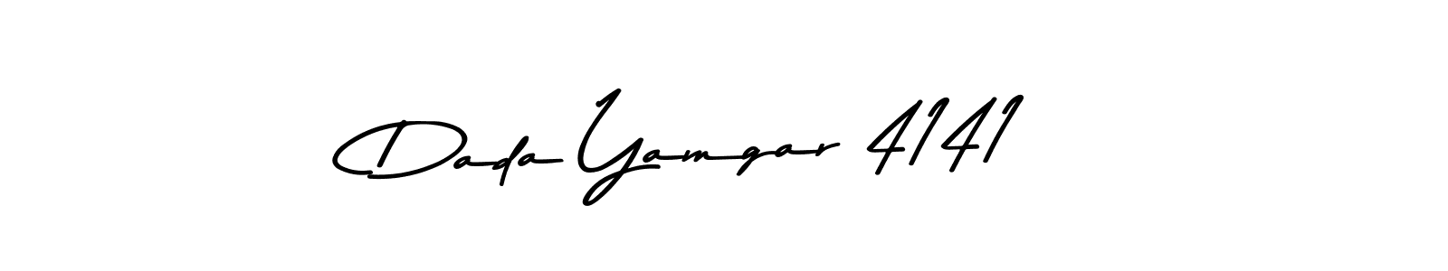 Asem Kandis PERSONAL USE is a professional signature style that is perfect for those who want to add a touch of class to their signature. It is also a great choice for those who want to make their signature more unique. Get Dada Yamgar 4141 name to fancy signature for free. Dada Yamgar 4141 signature style 9 images and pictures png