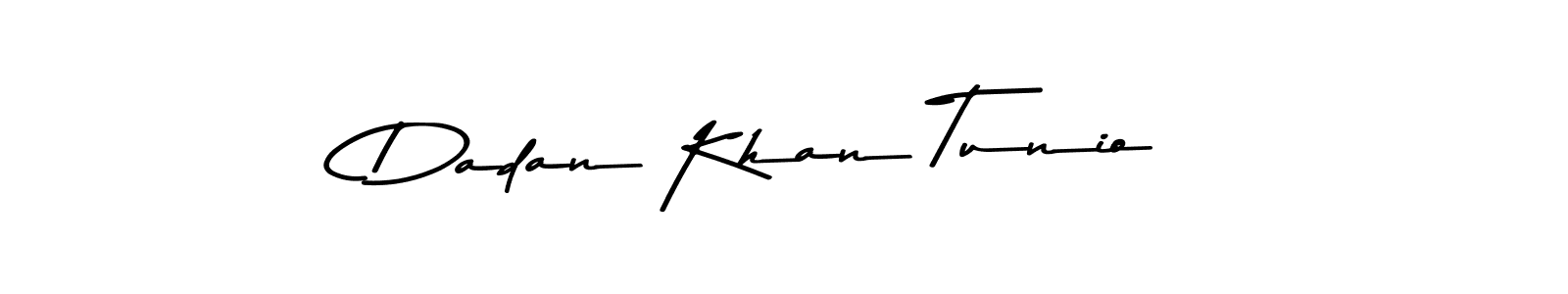 The best way (Asem Kandis PERSONAL USE) to make a short signature is to pick only two or three words in your name. The name Dadan Khan Tunio include a total of six letters. For converting this name. Dadan Khan Tunio signature style 9 images and pictures png