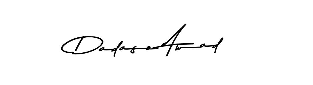 Design your own signature with our free online signature maker. With this signature software, you can create a handwritten (Asem Kandis PERSONAL USE) signature for name Dadaso Awad. Dadaso Awad signature style 9 images and pictures png