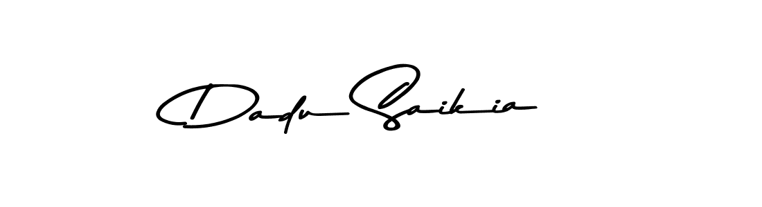 Dadu Saikia stylish signature style. Best Handwritten Sign (Asem Kandis PERSONAL USE) for my name. Handwritten Signature Collection Ideas for my name Dadu Saikia. Dadu Saikia signature style 9 images and pictures png