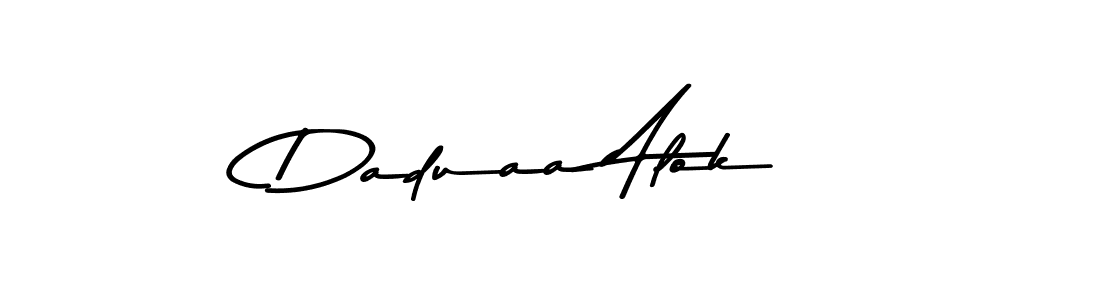 Design your own signature with our free online signature maker. With this signature software, you can create a handwritten (Asem Kandis PERSONAL USE) signature for name Daduaa Alok. Daduaa Alok signature style 9 images and pictures png