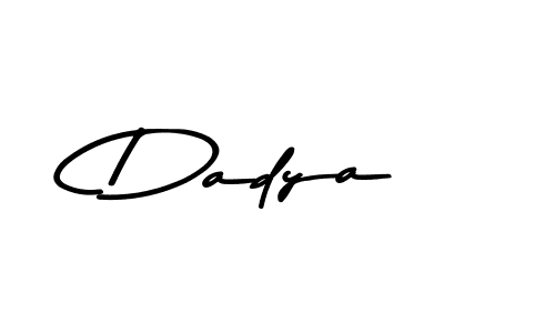 Create a beautiful signature design for name Dadya. With this signature (Asem Kandis PERSONAL USE) fonts, you can make a handwritten signature for free. Dadya signature style 9 images and pictures png