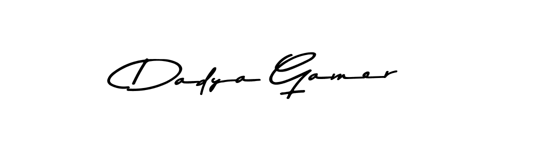 Create a beautiful signature design for name Dadya Gamer. With this signature (Asem Kandis PERSONAL USE) fonts, you can make a handwritten signature for free. Dadya Gamer signature style 9 images and pictures png