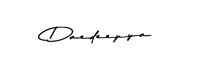 How to make Daedeepya signature? Asem Kandis PERSONAL USE is a professional autograph style. Create handwritten signature for Daedeepya name. Daedeepya signature style 9 images and pictures png