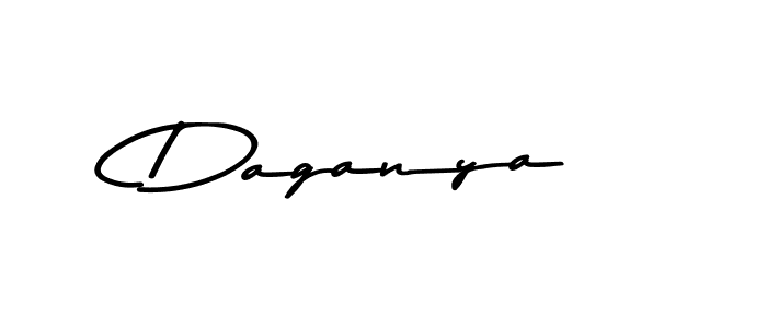 Create a beautiful signature design for name Daganya. With this signature (Asem Kandis PERSONAL USE) fonts, you can make a handwritten signature for free. Daganya signature style 9 images and pictures png