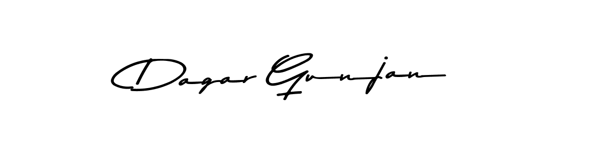 Create a beautiful signature design for name Dagar Gunjan. With this signature (Asem Kandis PERSONAL USE) fonts, you can make a handwritten signature for free. Dagar Gunjan signature style 9 images and pictures png