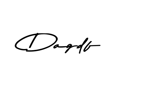 How to make Dagdf name signature. Use Asem Kandis PERSONAL USE style for creating short signs online. This is the latest handwritten sign. Dagdf signature style 9 images and pictures png