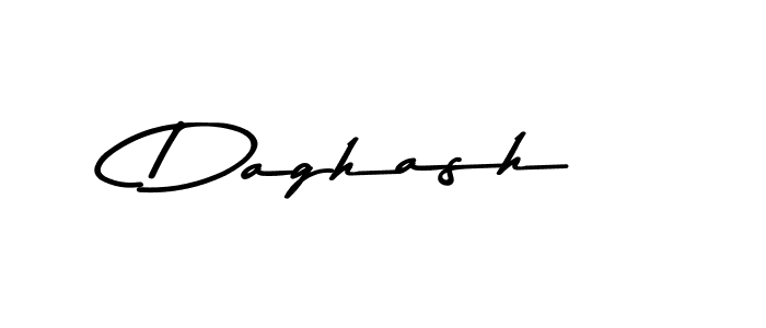 Make a beautiful signature design for name Daghash. With this signature (Asem Kandis PERSONAL USE) style, you can create a handwritten signature for free. Daghash signature style 9 images and pictures png