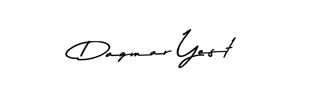 Also You can easily find your signature by using the search form. We will create Dagmar Yost name handwritten signature images for you free of cost using Asem Kandis PERSONAL USE sign style. Dagmar Yost signature style 9 images and pictures png