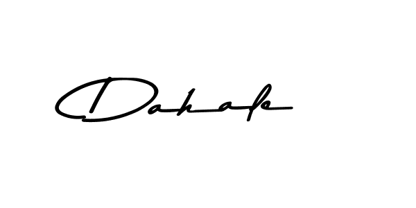 Design your own signature with our free online signature maker. With this signature software, you can create a handwritten (Asem Kandis PERSONAL USE) signature for name Dahale. Dahale signature style 9 images and pictures png