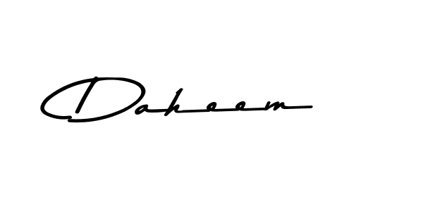 Create a beautiful signature design for name Daheem. With this signature (Asem Kandis PERSONAL USE) fonts, you can make a handwritten signature for free. Daheem signature style 9 images and pictures png