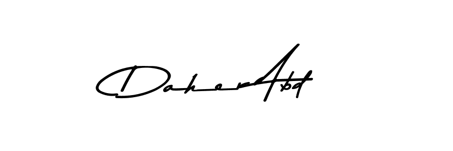 if you are searching for the best signature style for your name Daher Abd. so please give up your signature search. here we have designed multiple signature styles  using Asem Kandis PERSONAL USE. Daher Abd signature style 9 images and pictures png