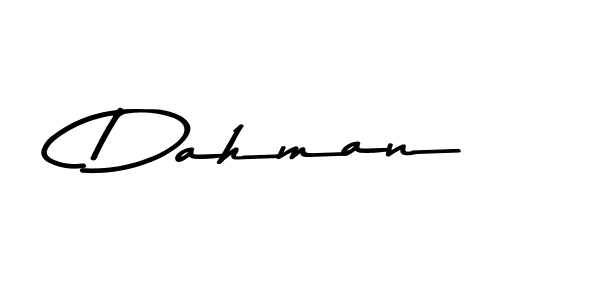 Design your own signature with our free online signature maker. With this signature software, you can create a handwritten (Asem Kandis PERSONAL USE) signature for name Dahman. Dahman signature style 9 images and pictures png