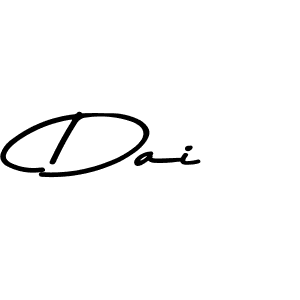 Design your own signature with our free online signature maker. With this signature software, you can create a handwritten (Asem Kandis PERSONAL USE) signature for name Dai. Dai signature style 9 images and pictures png