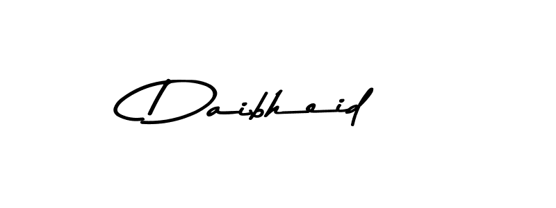 How to make Daibheid name signature. Use Asem Kandis PERSONAL USE style for creating short signs online. This is the latest handwritten sign. Daibheid signature style 9 images and pictures png