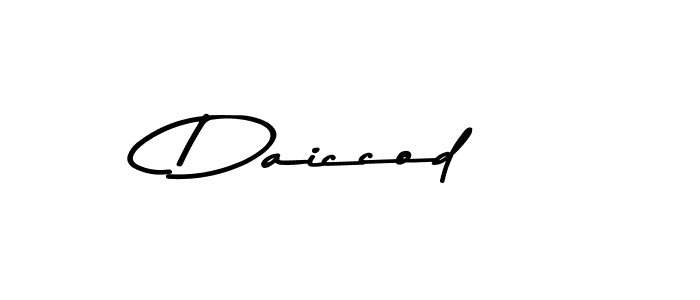 Create a beautiful signature design for name Daiccod. With this signature (Asem Kandis PERSONAL USE) fonts, you can make a handwritten signature for free. Daiccod signature style 9 images and pictures png