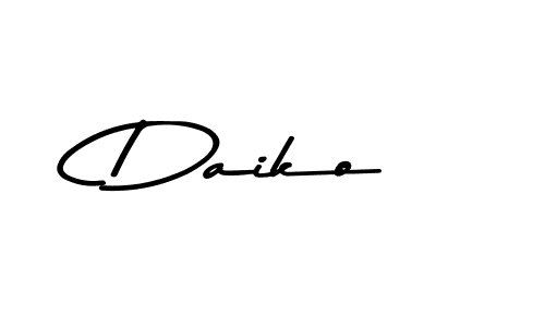 Make a beautiful signature design for name Daiko. With this signature (Asem Kandis PERSONAL USE) style, you can create a handwritten signature for free. Daiko signature style 9 images and pictures png